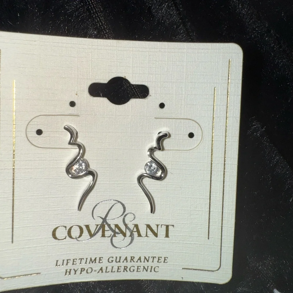 Serpent Earrings Embellished With SWAROVSKI® Crystals by RN Covenant Jewelry